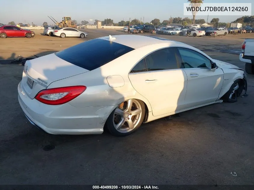 2014 Mercedes-Benz Cls 550 VIN: WDDLJ7DB0EA124260 Lot: 40499208