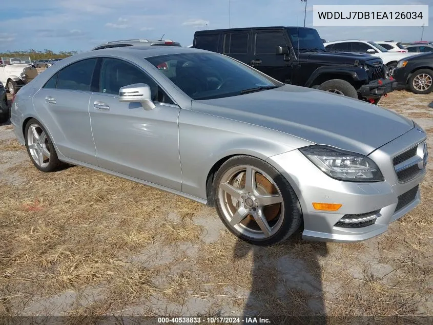 2014 Mercedes-Benz Cls 550 VIN: WDDLJ7DB1EA126034 Lot: 40538833