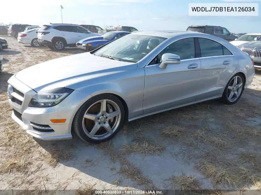 2014 Mercedes-Benz Cls 550 VIN: WDDLJ7DB1EA126034 Lot: 40538833