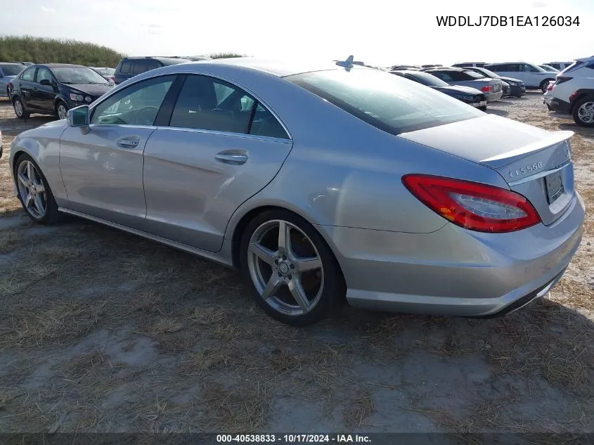 2014 Mercedes-Benz Cls 550 VIN: WDDLJ7DB1EA126034 Lot: 40538833