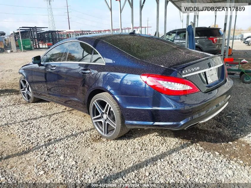 2014 Mercedes-Benz Cls 550 VIN: WDDLJ7DB2EA117889 Lot: 40726695