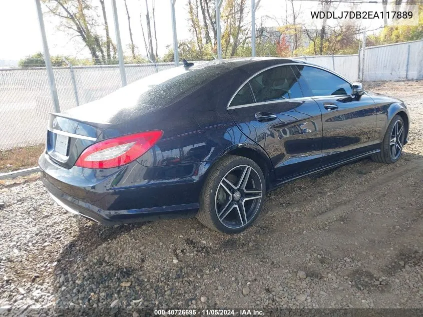 2014 Mercedes-Benz Cls 550 VIN: WDDLJ7DB2EA117889 Lot: 40726695