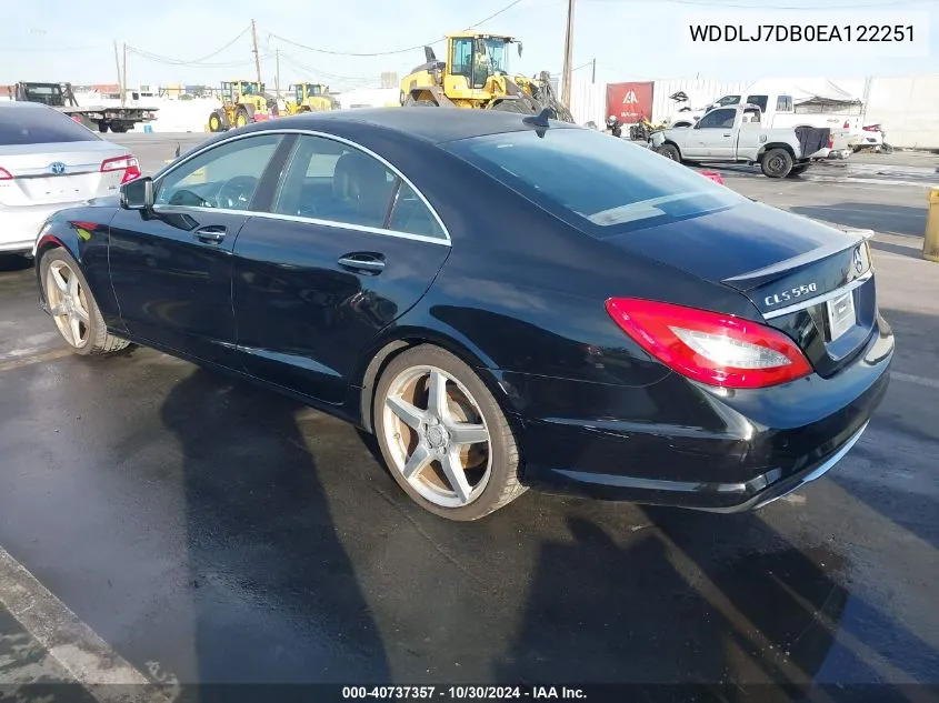 2014 Mercedes-Benz Cls 550 VIN: WDDLJ7DB0EA122251 Lot: 40737357