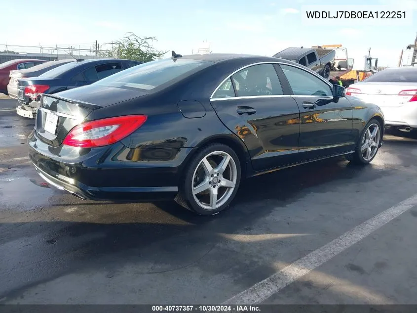 2014 Mercedes-Benz Cls 550 VIN: WDDLJ7DB0EA122251 Lot: 40737357