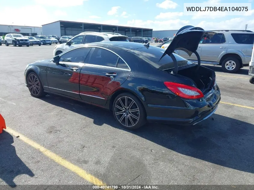 2014 Mercedes-Benz Cls 550 VIN: WDDLJ7DB4EA104075 Lot: 40741798