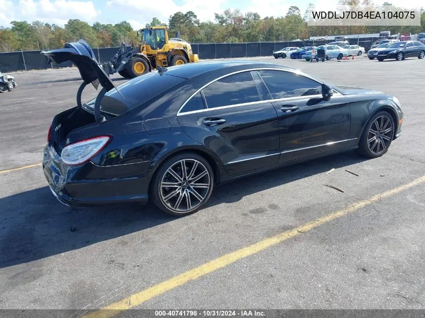 2014 Mercedes-Benz Cls 550 VIN: WDDLJ7DB4EA104075 Lot: 40741798