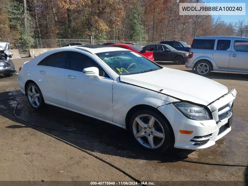 2014 Mercedes-Benz Cls 550 4Matic VIN: WDDLJ9BB8EA100240 Lot: 40775948