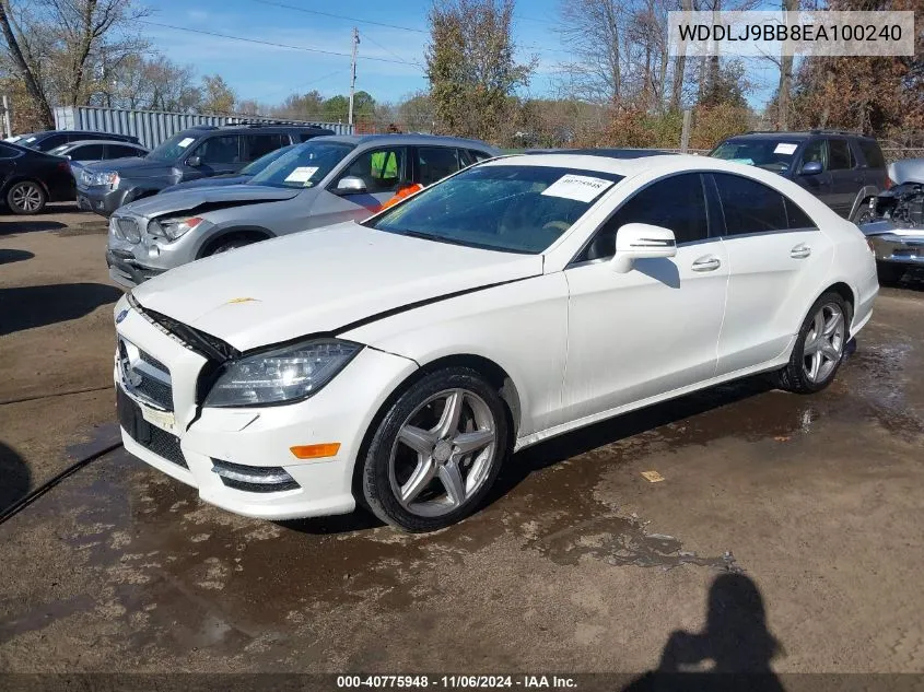 2014 Mercedes-Benz Cls 550 4Matic VIN: WDDLJ9BB8EA100240 Lot: 40775948