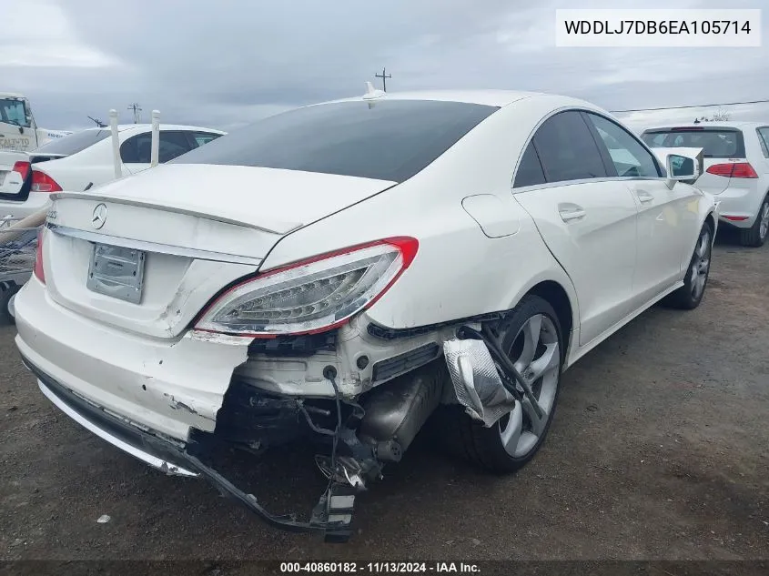 2014 Mercedes-Benz Cls 550 VIN: WDDLJ7DB6EA105714 Lot: 40860182