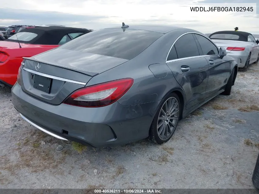 2016 Mercedes-Benz Cls 400 VIN: WDDLJ6FB0GA182945 Lot: 40536211