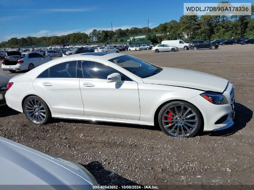 2016 Mercedes-Benz Cls 550 VIN: WDDLJ7DB9GA178336 Lot: 40543682