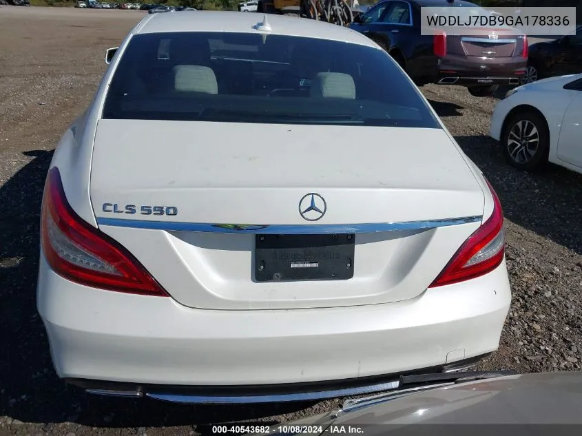 2016 Mercedes-Benz Cls 550 VIN: WDDLJ7DB9GA178336 Lot: 40543682