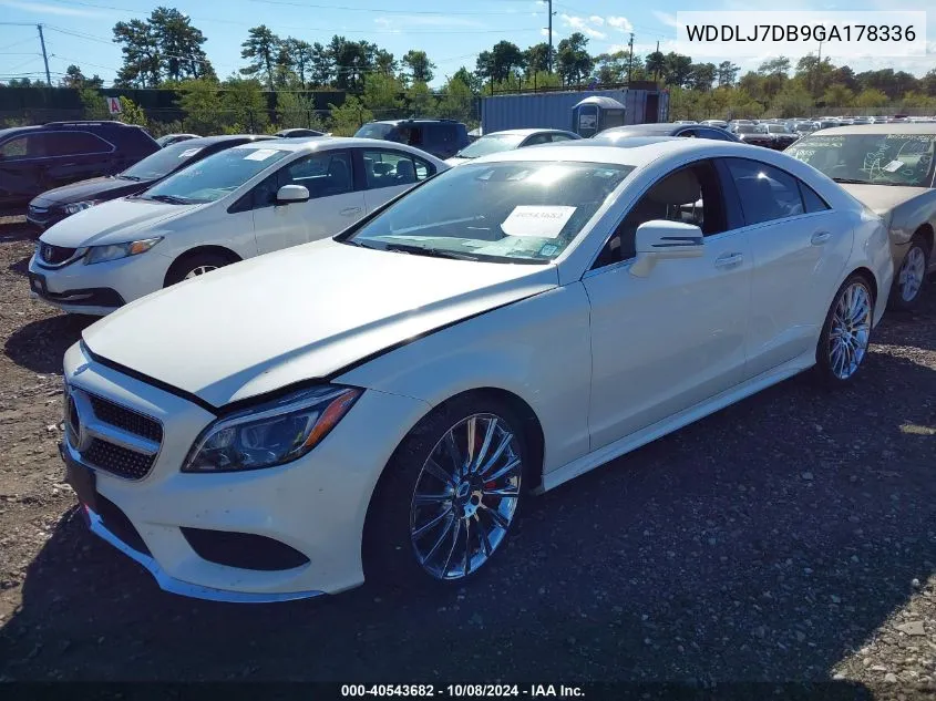 2016 Mercedes-Benz Cls 550 VIN: WDDLJ7DB9GA178336 Lot: 40543682