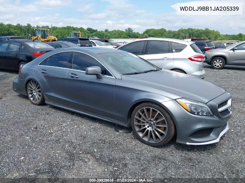 2018 Mercedes-Benz Cls 550 4Matic VIN: WDDLJ9BB1JA205339 Lot: 39929838