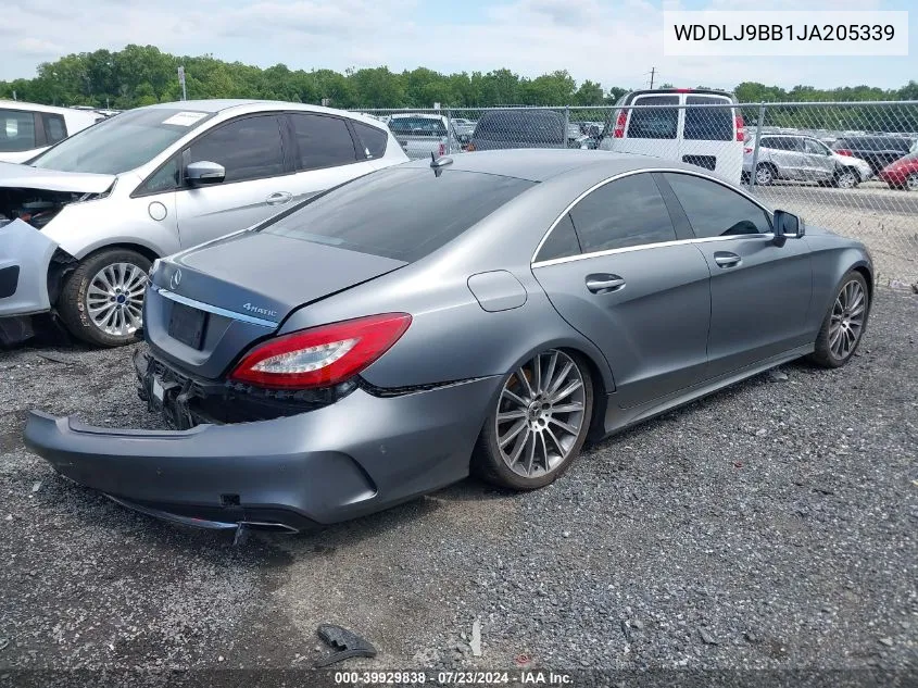 2018 Mercedes-Benz Cls 550 4Matic VIN: WDDLJ9BB1JA205339 Lot: 39929838