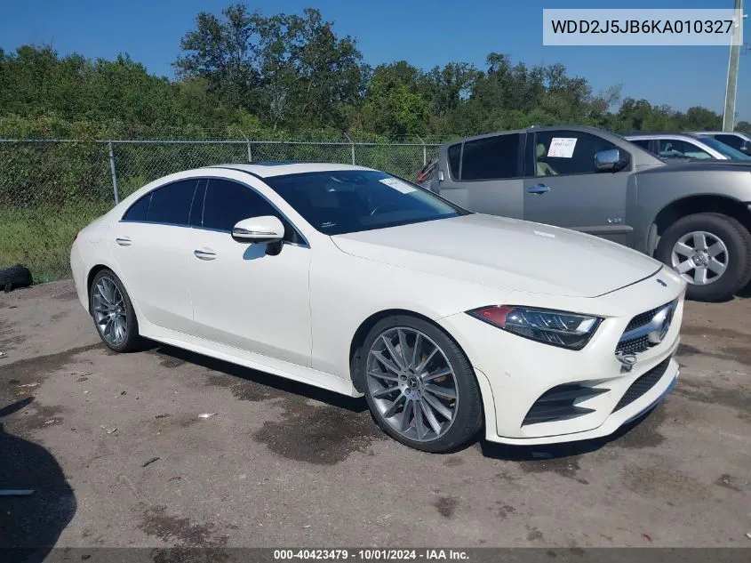 2019 Mercedes-Benz Cls 450 450 VIN: WDD2J5JB6KA010327 Lot: 40423479