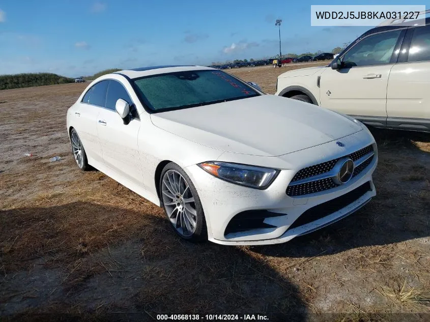 2019 Mercedes-Benz Cls 450 VIN: WDD2J5JB8KA031227 Lot: 40568138