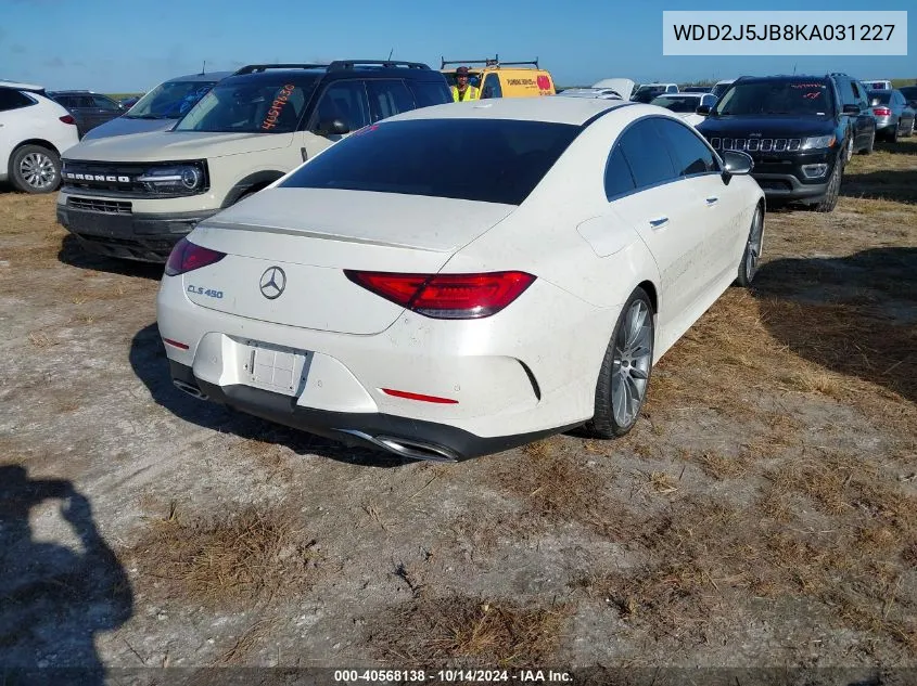 2019 Mercedes-Benz Cls 450 VIN: WDD2J5JB8KA031227 Lot: 40568138