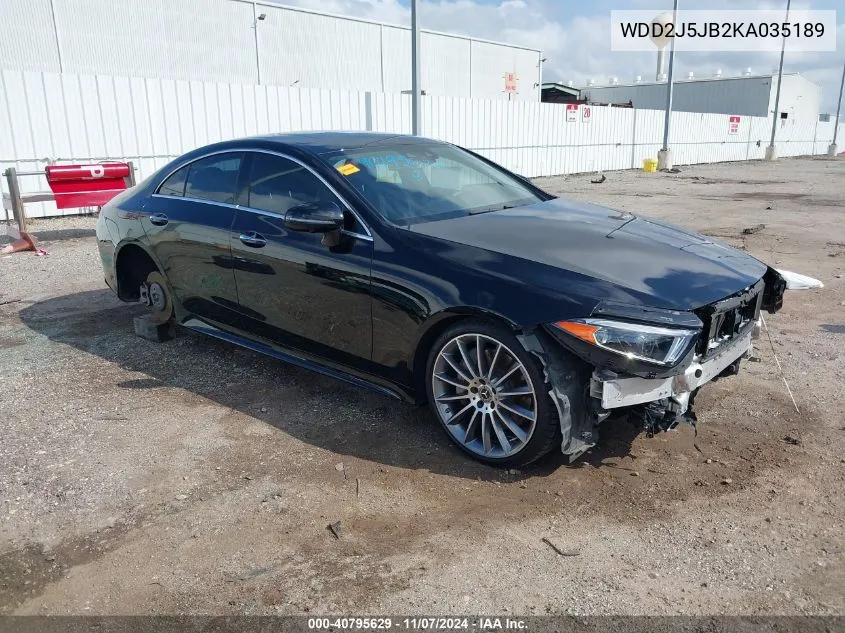 WDD2J5JB2KA035189 2019 Mercedes-Benz Cls 450