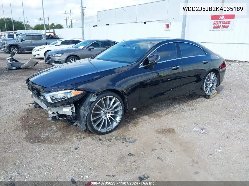 WDD2J5JB2KA035189 2019 Mercedes-Benz Cls 450