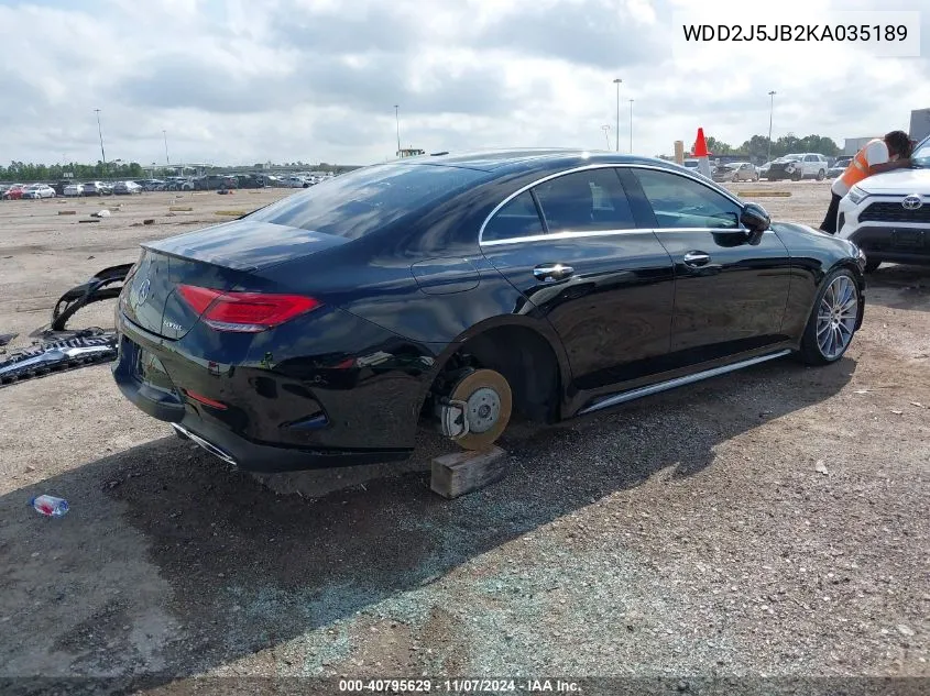 WDD2J5JB2KA035189 2019 Mercedes-Benz Cls 450