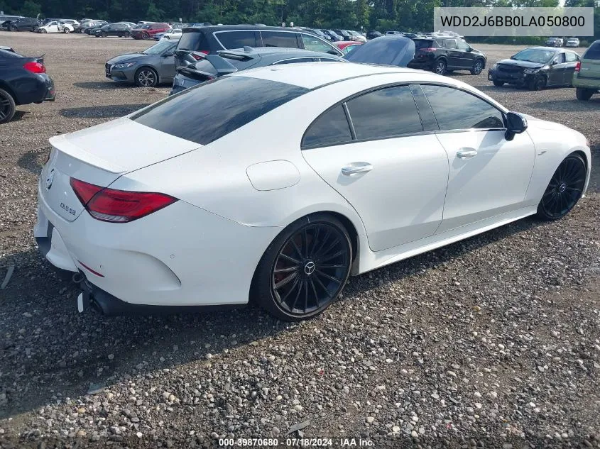 2020 Mercedes-Benz Amg Cls 53 4Matic VIN: WDD2J6BB0LA050800 Lot: 39870680