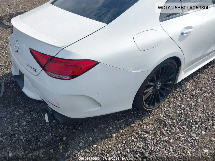 2020 Mercedes-Benz Amg Cls 53 4Matic VIN: WDD2J6BB0LA050800 Lot: 39870680