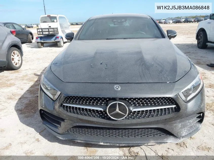 2021 Mercedes-Benz Cls 450 VIN: W1K2J5JB3MA086848 Lot: 40647308