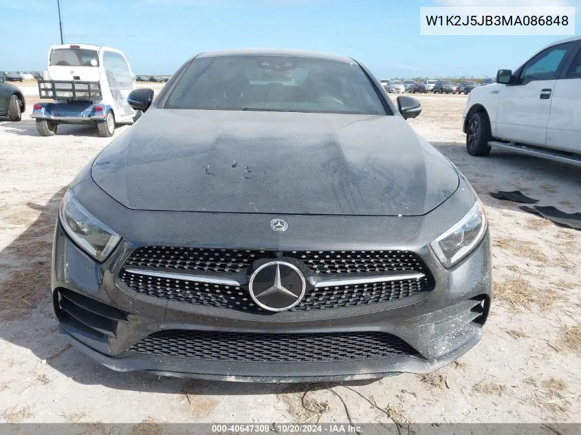 2021 Mercedes-Benz Cls 450 VIN: W1K2J5JB3MA086848 Lot: 40647308