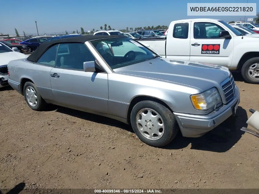 1995 Mercedes-Benz E 320 VIN: WDBEA66E0SC221820 Lot: 40099346