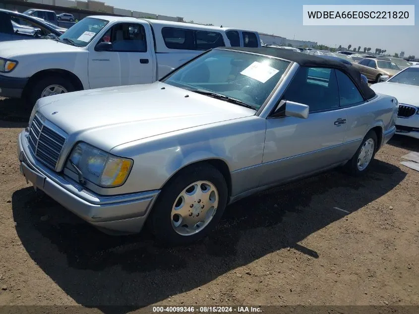 1995 Mercedes-Benz E 320 VIN: WDBEA66E0SC221820 Lot: 40099346