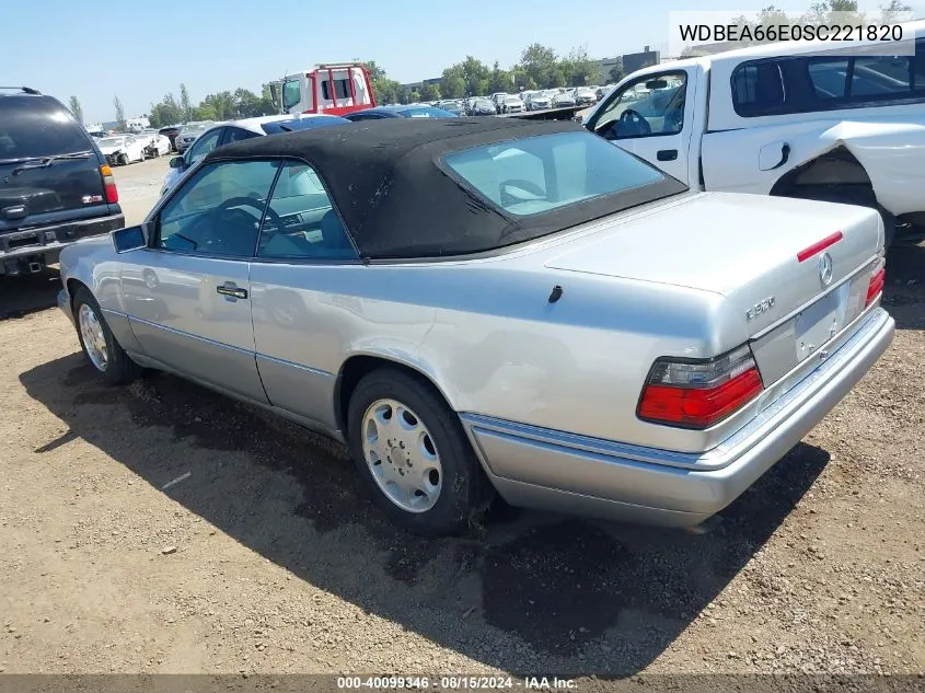 1995 Mercedes-Benz E 320 VIN: WDBEA66E0SC221820 Lot: 40099346