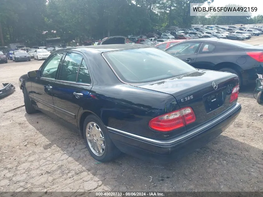 1998 Mercedes-Benz E 320 VIN: WDBJF65F0WA492159 Lot: 40020733