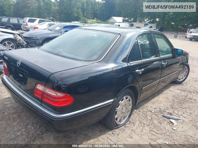 1998 Mercedes-Benz E 320 VIN: WDBJF65F0WA492159 Lot: 40020733