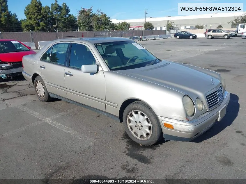 1998 Mercedes-Benz E-Class Base (A5) VIN: WDBJF65F8WA512304 Lot: 40644983