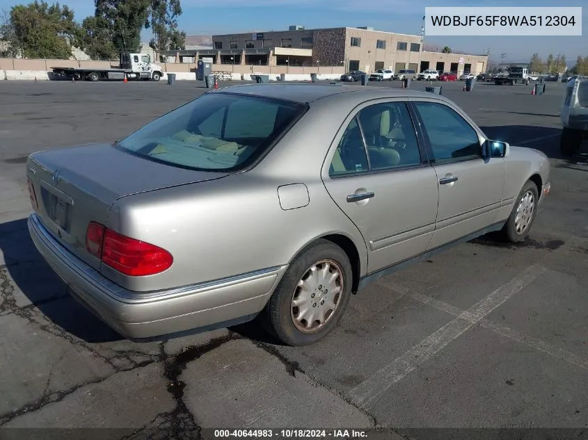 1998 Mercedes-Benz E-Class Base (A5) VIN: WDBJF65F8WA512304 Lot: 40644983