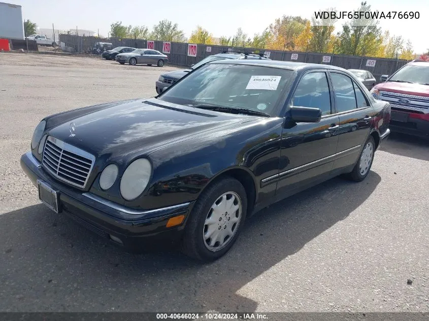 1998 Mercedes-Benz E-Class Base (A5) VIN: WDBJF65F0WA476690 Lot: 40646024