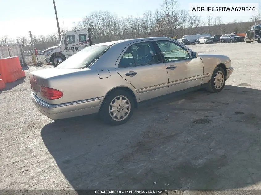 1998 Mercedes-Benz E 320 VIN: WDBJF65F0WA679546 Lot: 40848610