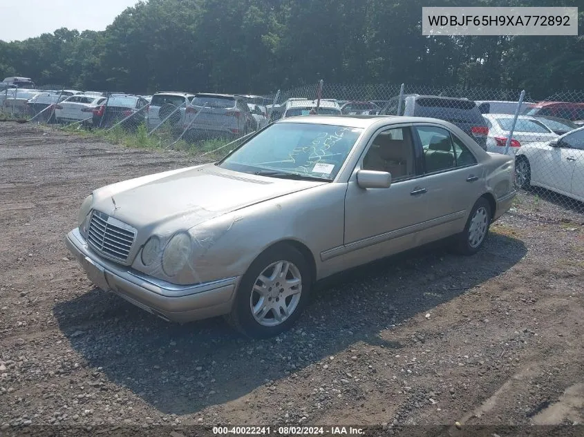 1999 Mercedes-Benz E 320 VIN: WDBJF65H9XA772892 Lot: 40022241