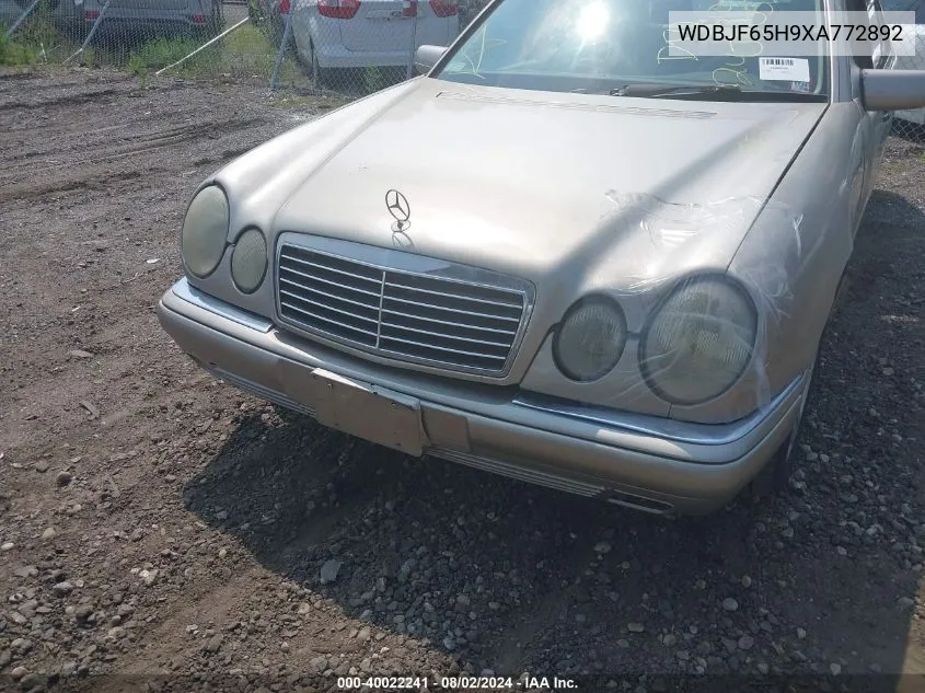 1999 Mercedes-Benz E 320 VIN: WDBJF65H9XA772892 Lot: 40022241