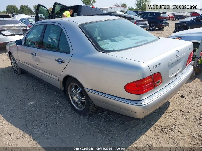 1999 Mercedes-Benz E 320 Awd VIN: WDBJF82H2XX020898 Lot: 40343046