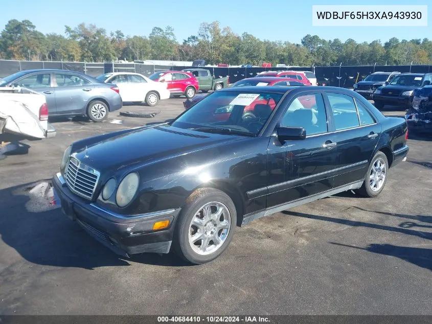 1999 Mercedes-Benz E 320 VIN: WDBJF65H3XA943930 Lot: 40684410