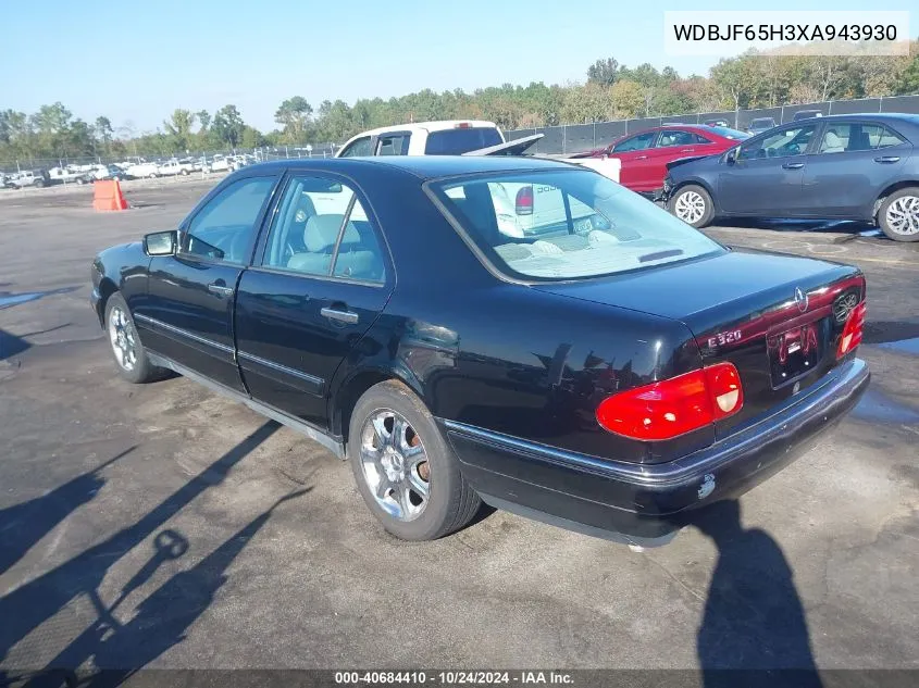 1999 Mercedes-Benz E 320 VIN: WDBJF65H3XA943930 Lot: 40684410