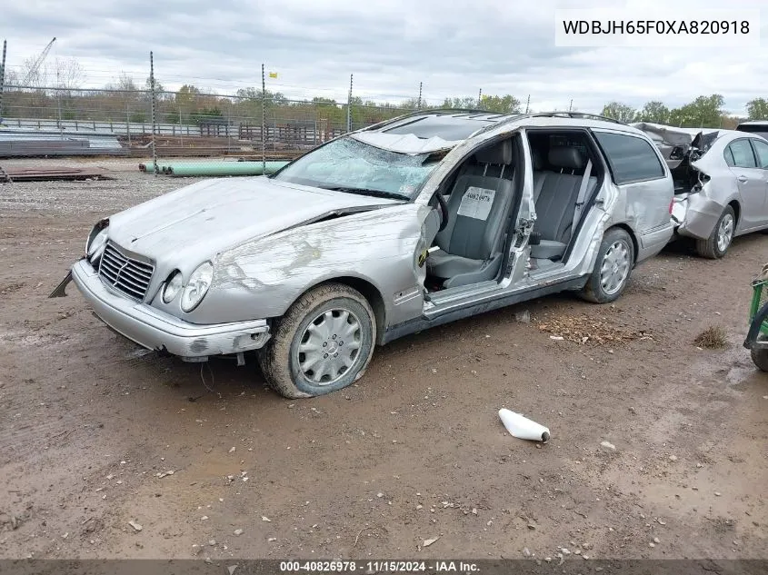 1999 Mercedes-Benz E 320 VIN: WDBJH65F0XA820918 Lot: 40826978