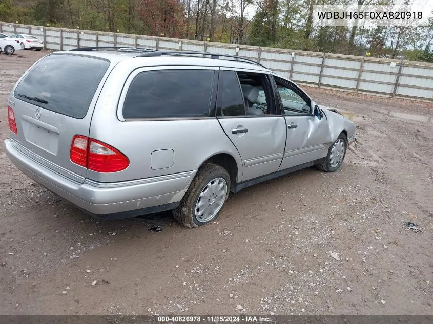 1999 Mercedes-Benz E 320 VIN: WDBJH65F0XA820918 Lot: 40826978