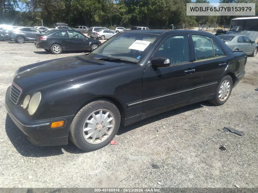 2000 Mercedes-Benz E 320 VIN: WDBJF65J7YB153979 Lot: 40185916