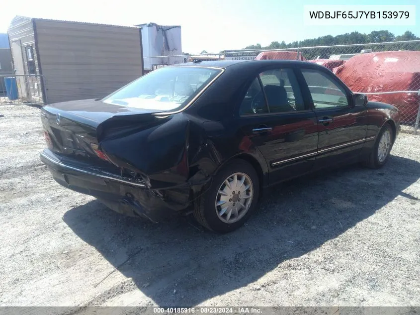 2000 Mercedes-Benz E 320 VIN: WDBJF65J7YB153979 Lot: 40185916