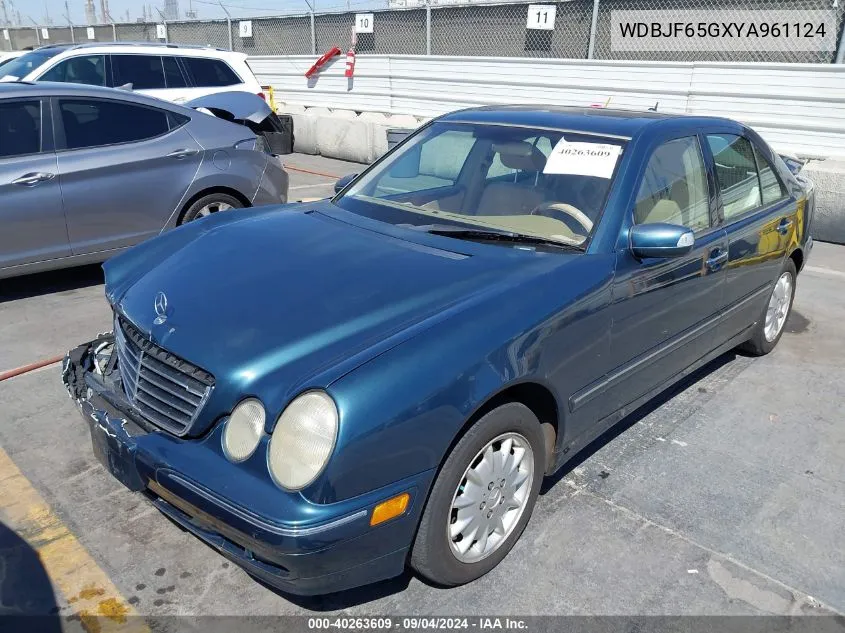 2000 Mercedes-Benz E 320 VIN: WDBJF65GXYA961124 Lot: 40263609