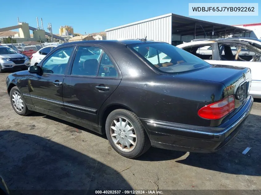 WDBJF65J7YB092262 2000 Mercedes-Benz E 320