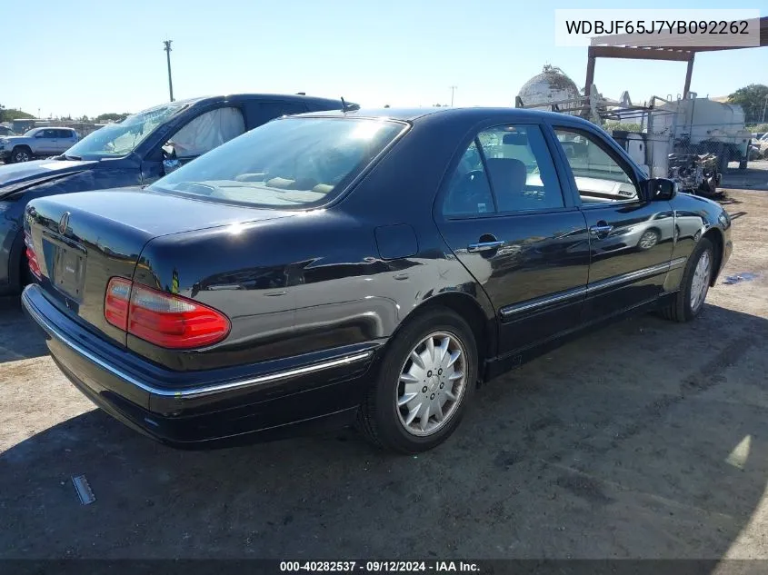 WDBJF65J7YB092262 2000 Mercedes-Benz E 320